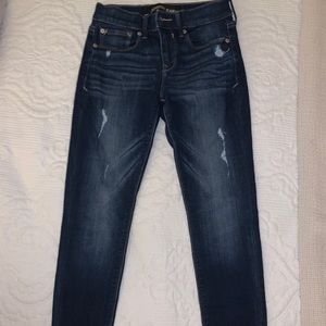 Express high rise dark wash jeggings